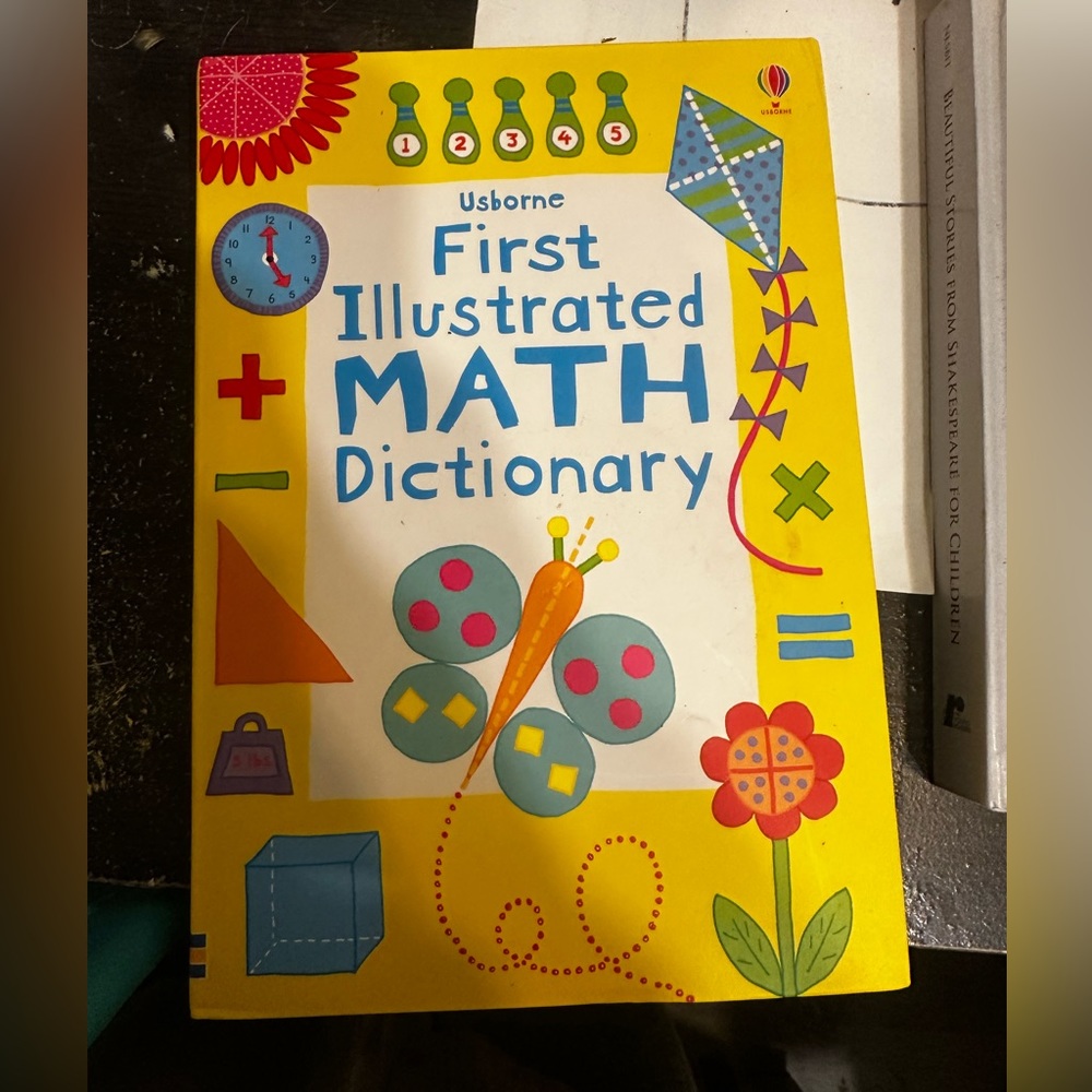 Usborne - Illustrated Math Dictionary/Reference book - Like New